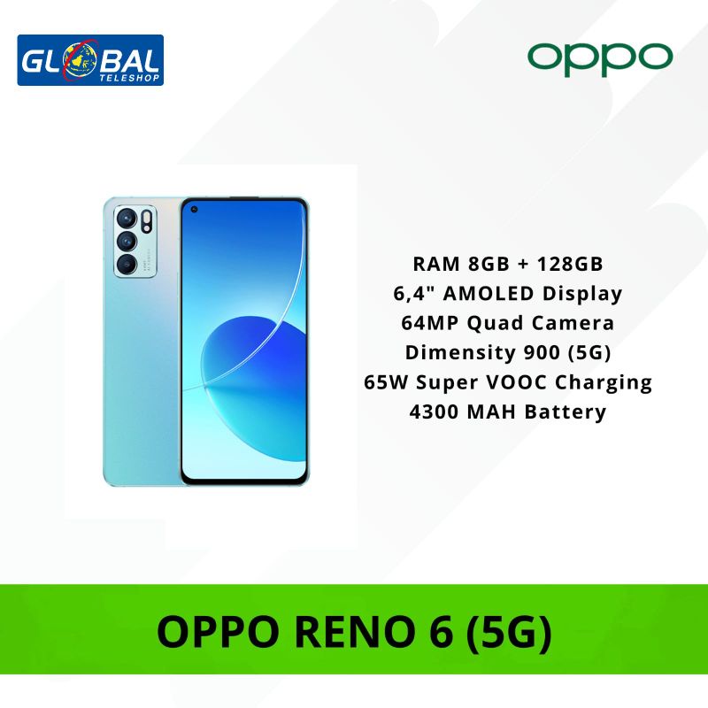 Oppo Reno 6 5G (8/128 GB) Smartphone New