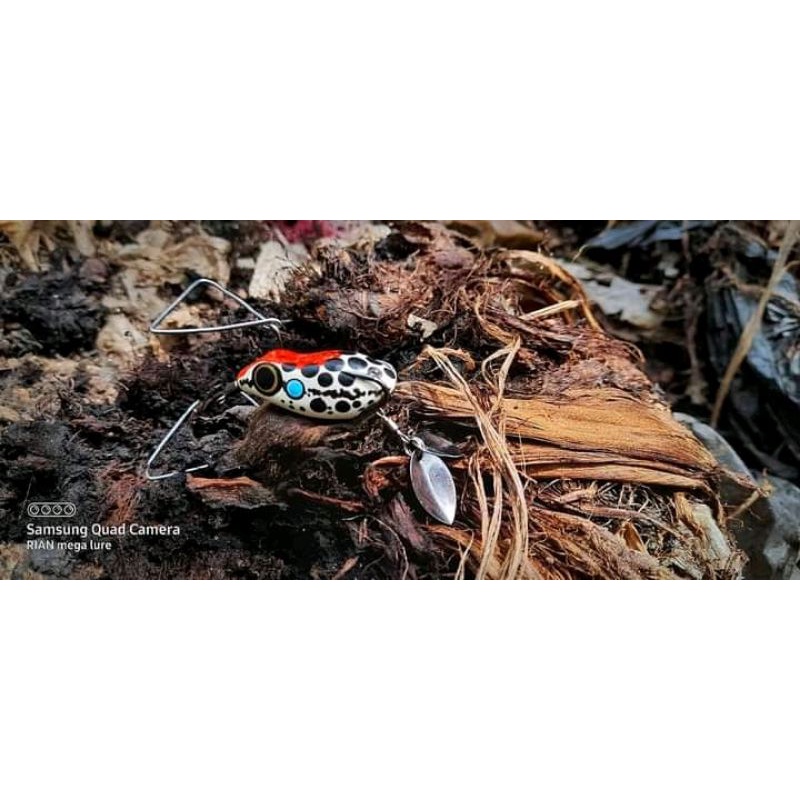 NEW PRODUK  MEGA LURE SOFTFROG DOUBLE BLADE || GRATIS ONGKIR  4cm MEGALURE