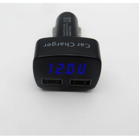 4in1 Car Charger, Voltmeter, AmpereMeter, Temperature, 3.1A output VST