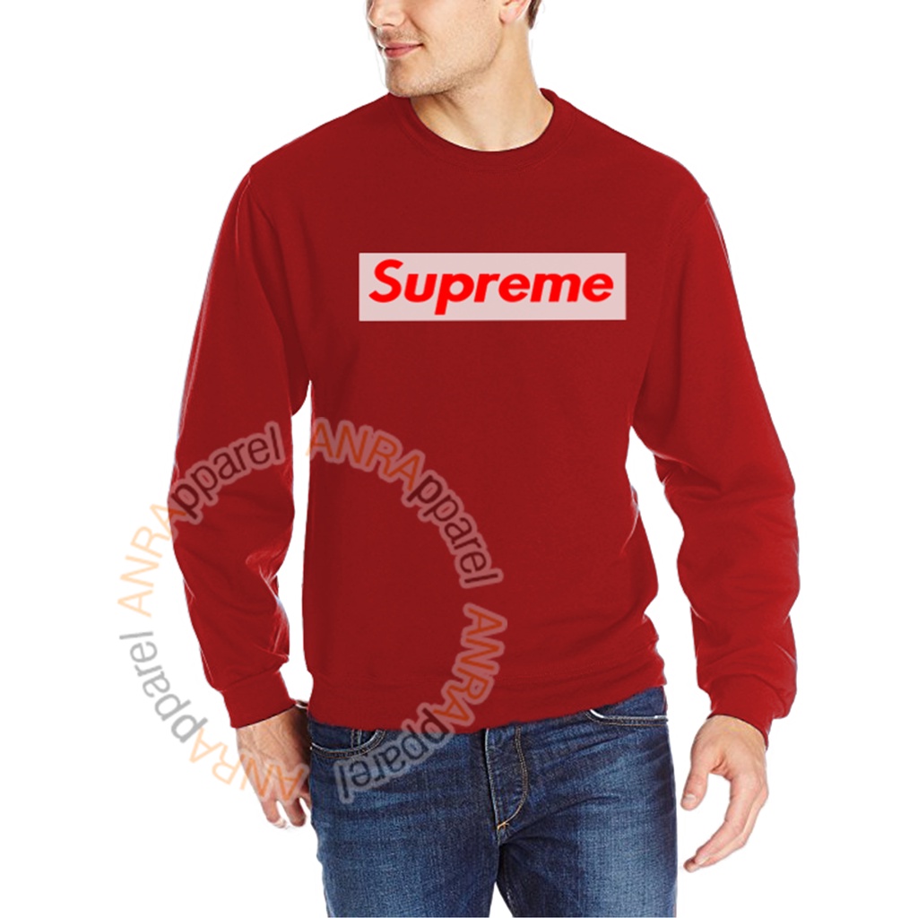 SWEATER BASIC SUPREME PRIA | Sweater Oblong Supreme Cowok