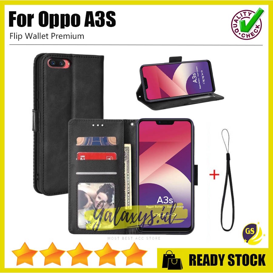 Flip Case OPPO A15 A15s A16K / A16E A12 A52 A92 Reno 4 F 4F A31 A91 F15 F11 Pro A5s A3s F9 F7 A7 Cover Leather Wallet