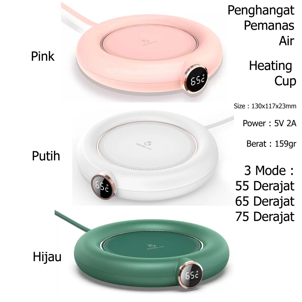 Pemanas Penghangat Air Minum Elektrik Electric Water Heating Pad Cup Panas Hangat Kopi Teh