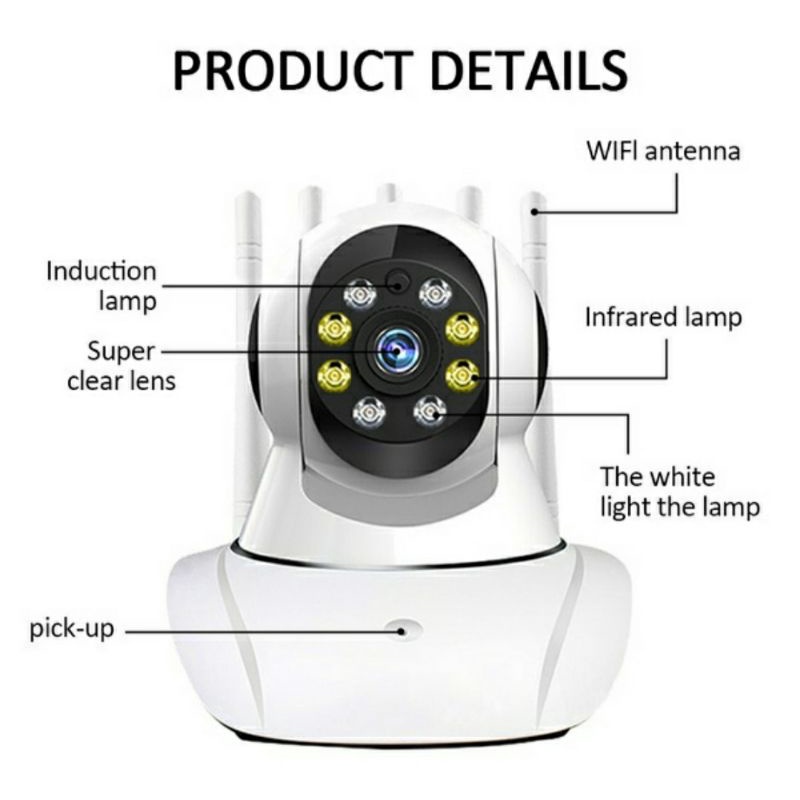 IP Cam Kamera CCTV Wireless Wifi BABY CAM 5 antena YOOSEE 3MP 1080P