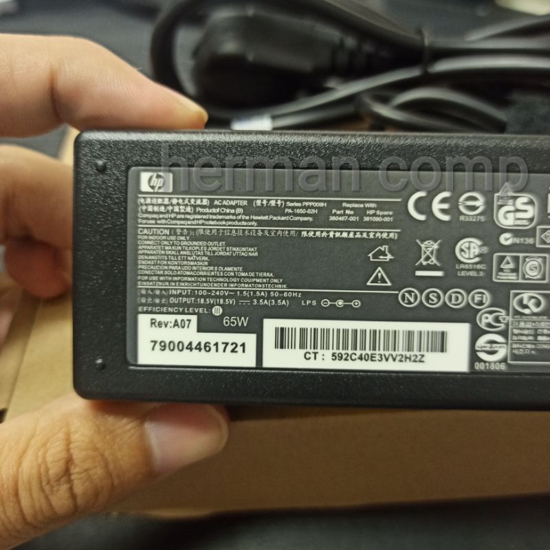 Original Charger Hp EliteBook 2730p 8530p 8530w 6930p 2530p