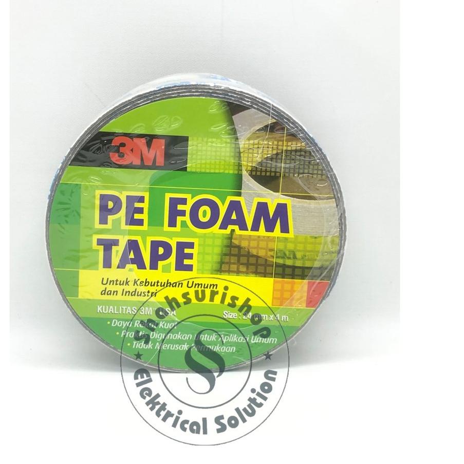 

[L04QP)⭐ 3M DOUBLE TAPE PE FOAM 24 mm X 4 m ORIGINAL |.