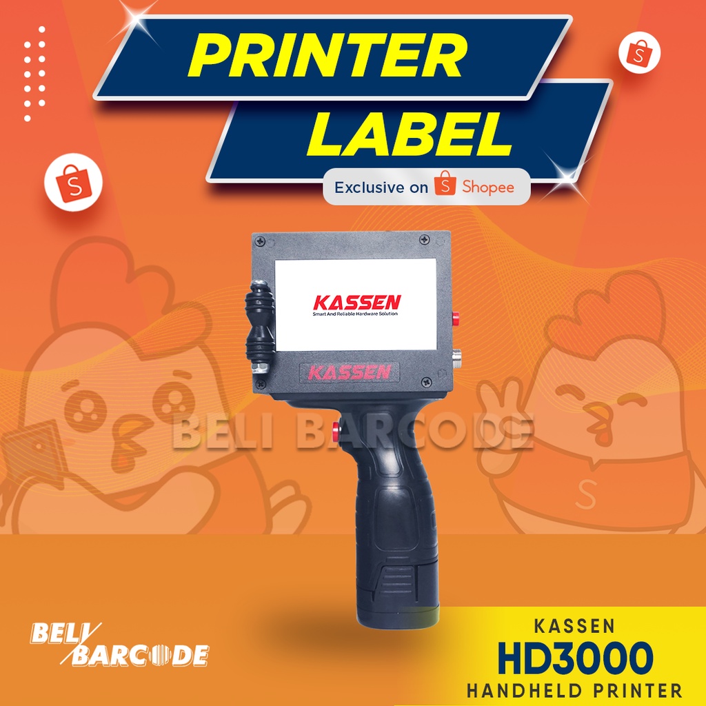 Printer Inkjet Kassen HD-3000 Cetak Label Produk Expired Date