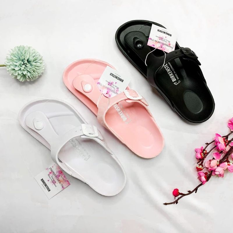 Sandal cewek birkin eva antislip jepit korea terbaru dan kekinian