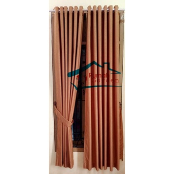 Gorden pintu kamar smokring / gorden jendela smokring / gorden polos murah / gorden polos smokring