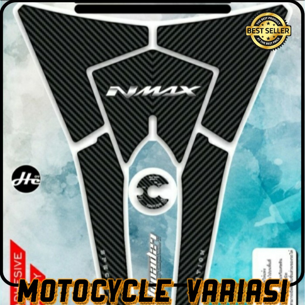 Stiker sticker tankpad deckpad carbon premium nmax 2015-2019 bahan resin original