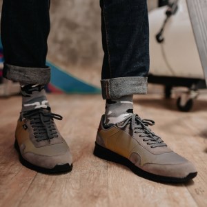 NORDIC GREY |ManNeedMe x FSTP| Sepatu Sneakers Pria Casual Sporty ORI