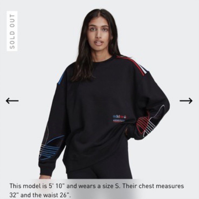 Adidas Sweater (ADICOLOR TRICOLOR TREFOIL VELVET SWEATSHIRT)