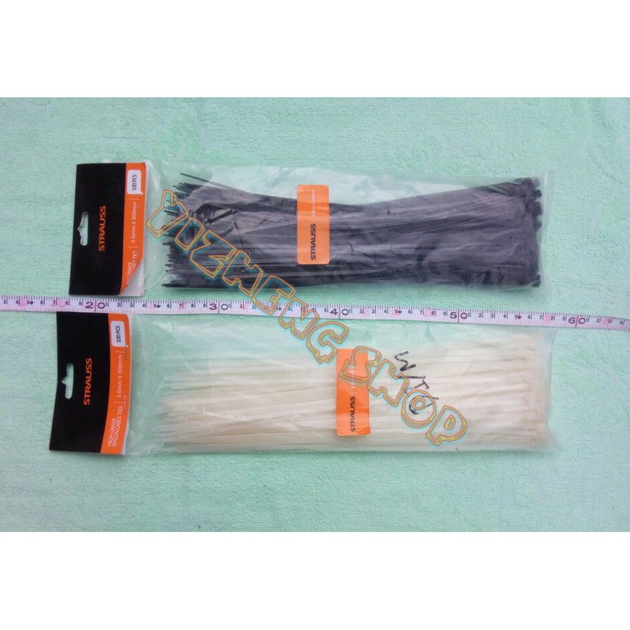 KABEL TIES 3,6mm X 300mm STRAUSS