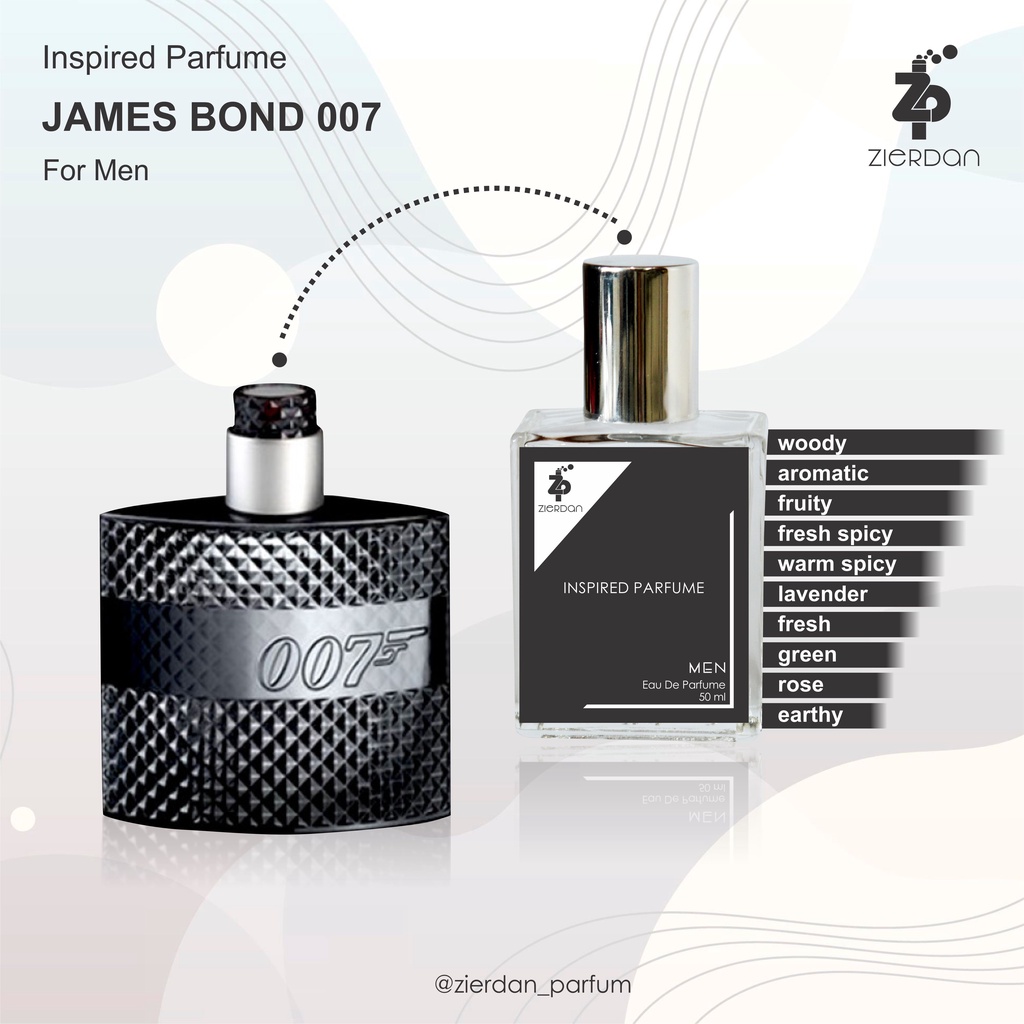 Zierdan Inspired Parfum James Bond 007 Parfume Farfum Minyak Wangi Tahan Lama Pria Cowok