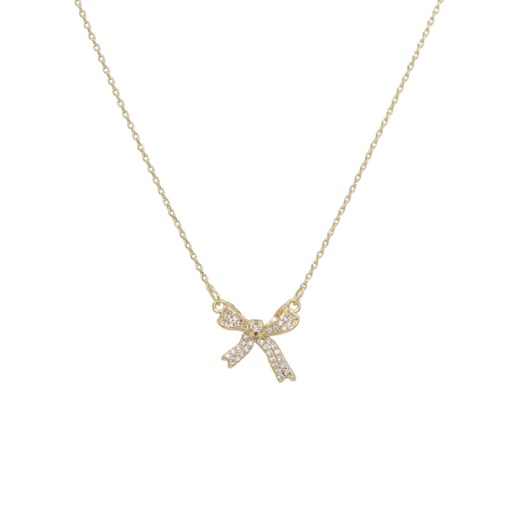✿AYN✿K32 Kalung Wanita Liontin Pita Style Rantai Chain
