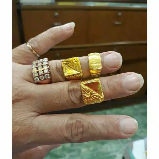Cincin Pria Emas LM 24K Kadar 99,99%