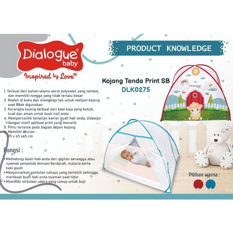 Dialogue kojong kelambu bayi tenda DLK0275