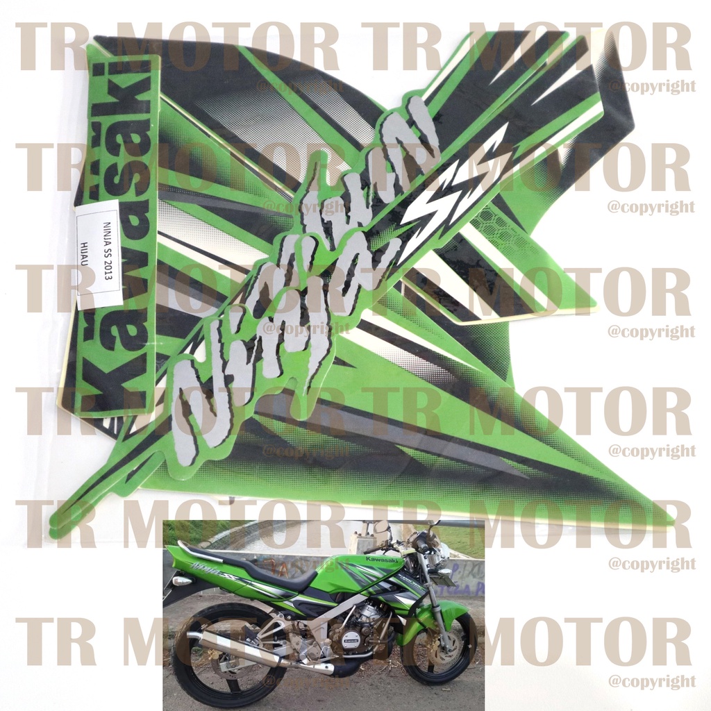 Stiker Motor Ninja SS 2013 Sticker Striping Lis Full Set Motor