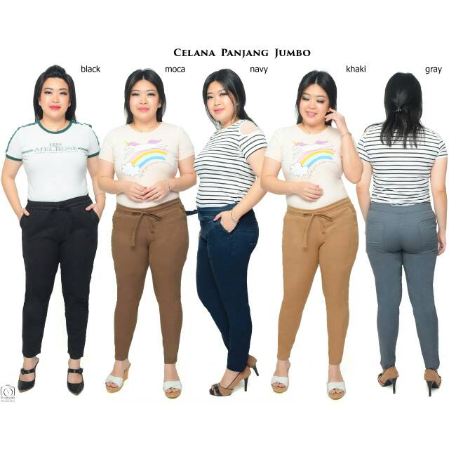 CELANA PANJANG JUMBO WANITA MURAH/ PANTS JUMBO fit to XXL -XXXL (e.l.o)