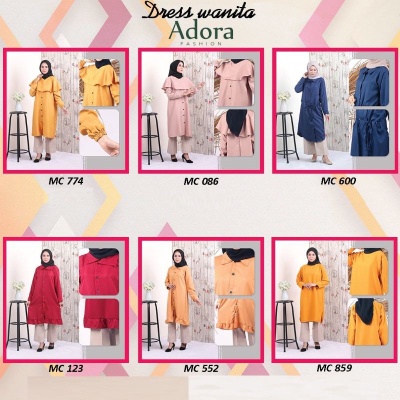 Dress Wanita Syar'i Muslimah Cantik Desain Trendy Kekinian Premium Original