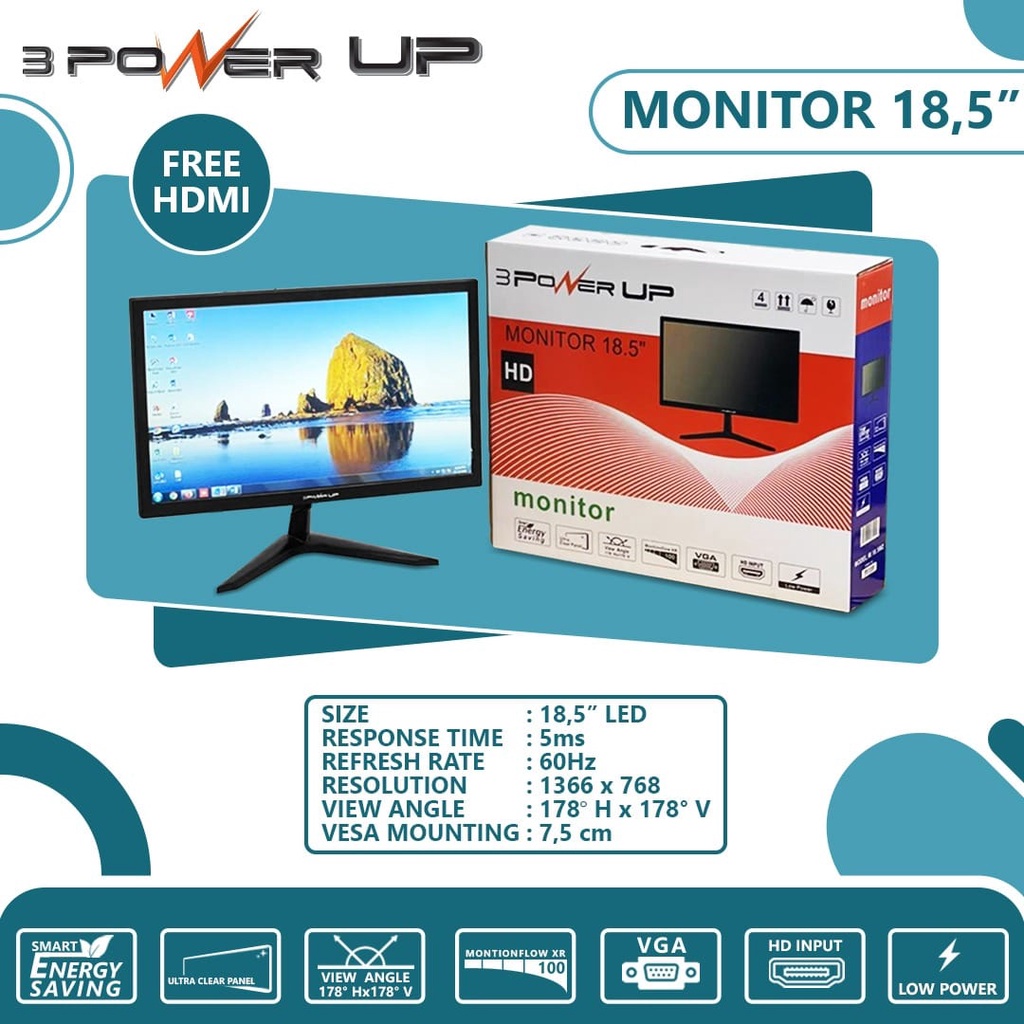 Monitor Led Power Up LED 19 inch