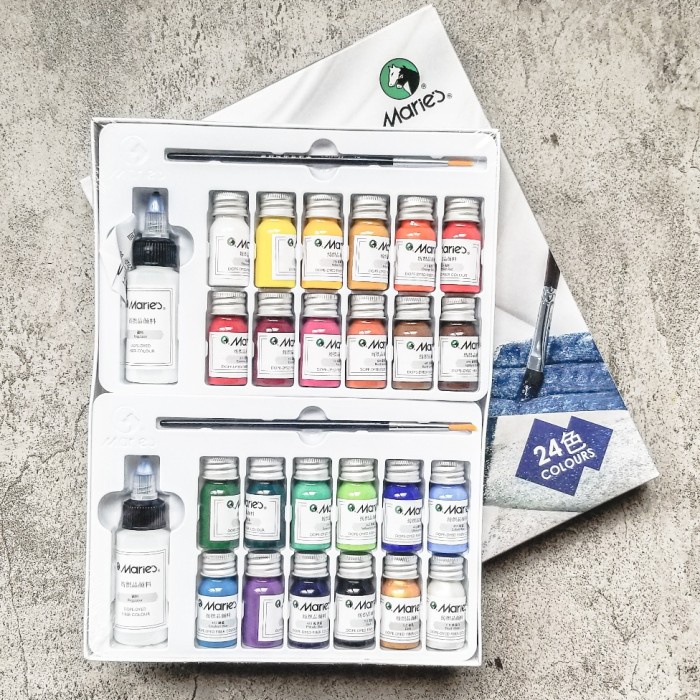 

Maries Doped Dyed Fiber set 24 Colours / Cat Tekstil Maries set