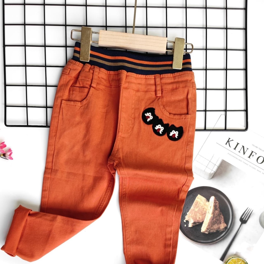 Promo !! Celana anak / Celana panjang anak laki-laki / Celana trio frog colour ukuran 5-11 tahun