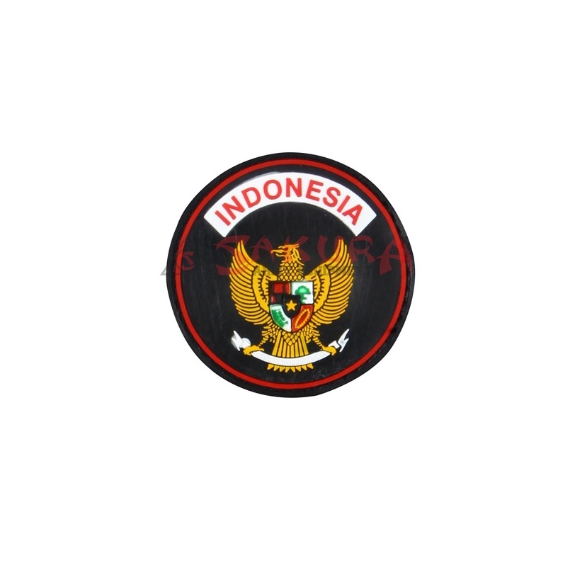 Patch Rubber Garuda Indonesia Bulat dan Kotak