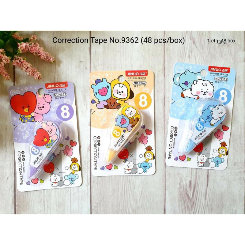 

Tip Ex BTS tip ex kertas correction pen tip ex BT21 12pcs