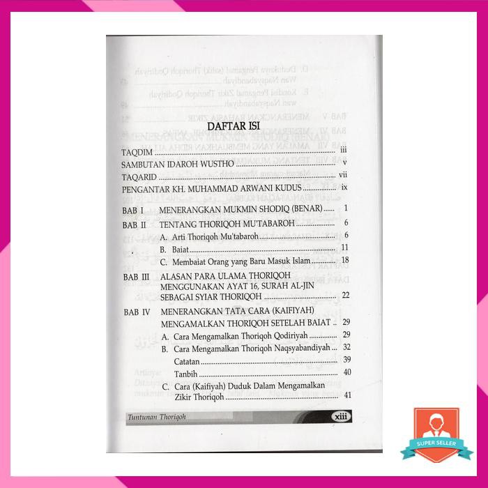 TERJEMAH RISALAH TUNTUNAN THORIQOH QODIRIYAH WAN NAQSYABANDIYAH