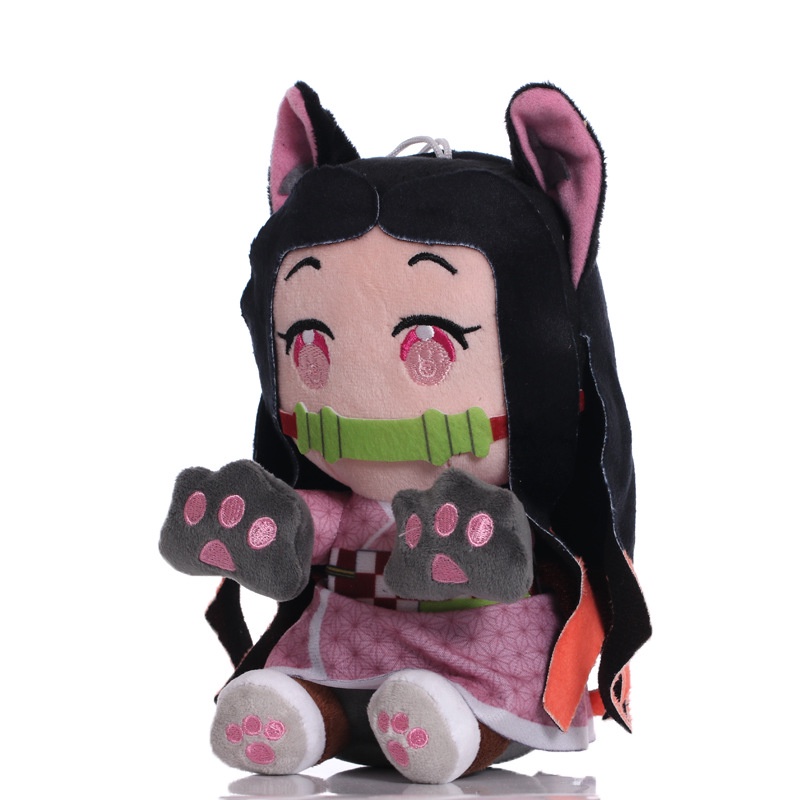 Mainan Boneka Plush Manga Demon Slayer Tanjirou Kamado Nezuko Zenitsu 20CM Untuk Hadiah Anak