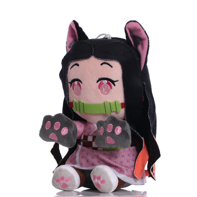 Mainan Boneka Plush Manga Demon Slayer Tanjirou Kamado Nezuko Zenitsu 20CM Untuk Hadiah Anak