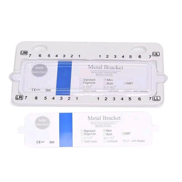 BEHEL DENTAL ORTHODONTIC METAL BRACKET BRACES MINI ROTH MIM MBT 345 Hooks HOOK . Kawat gigi perawatan / perbaikan - Behelldental Kemasan Putih