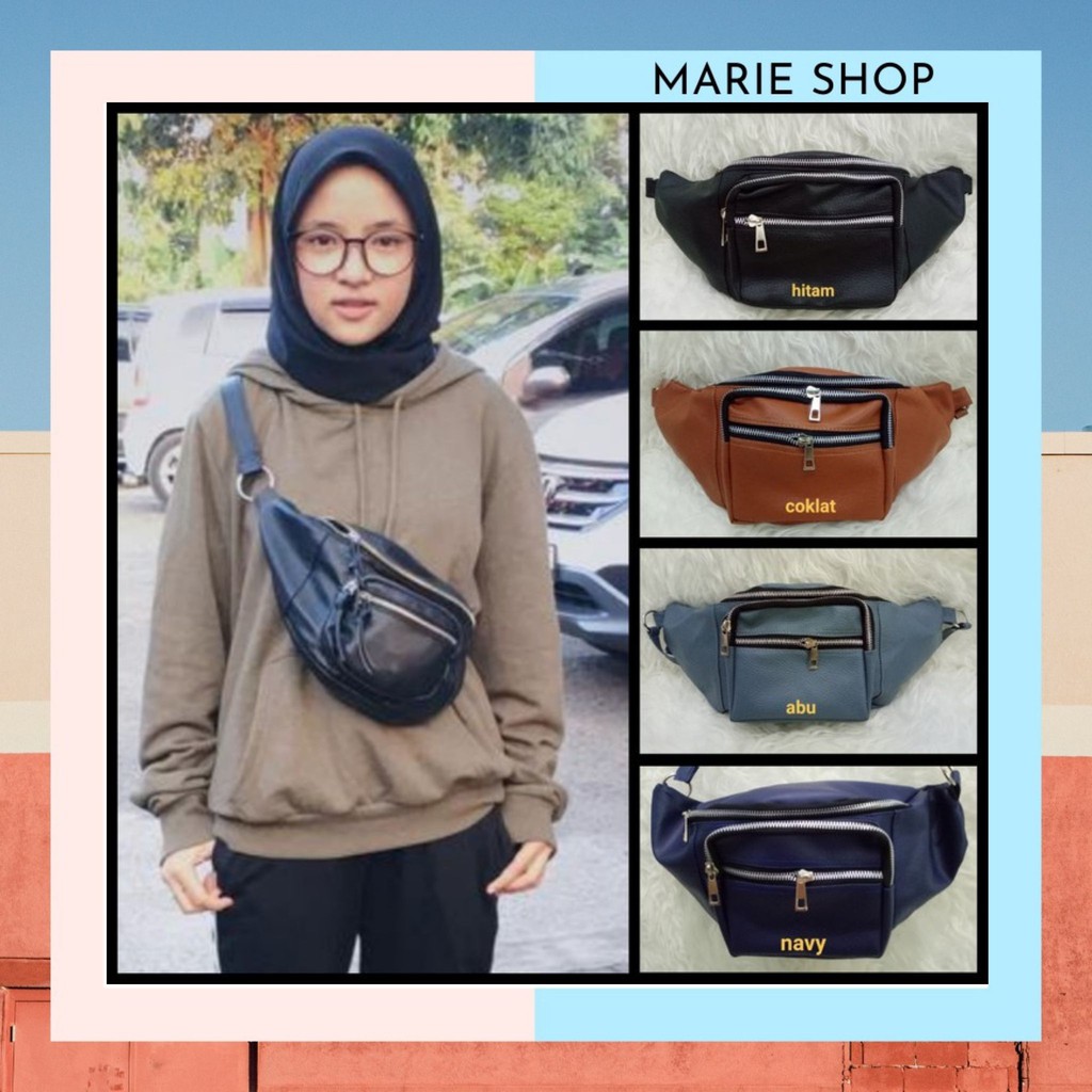 NISSA SABYAN WAIST BAG TAS UNISEX COWOK CEWEK TREND ARTIS