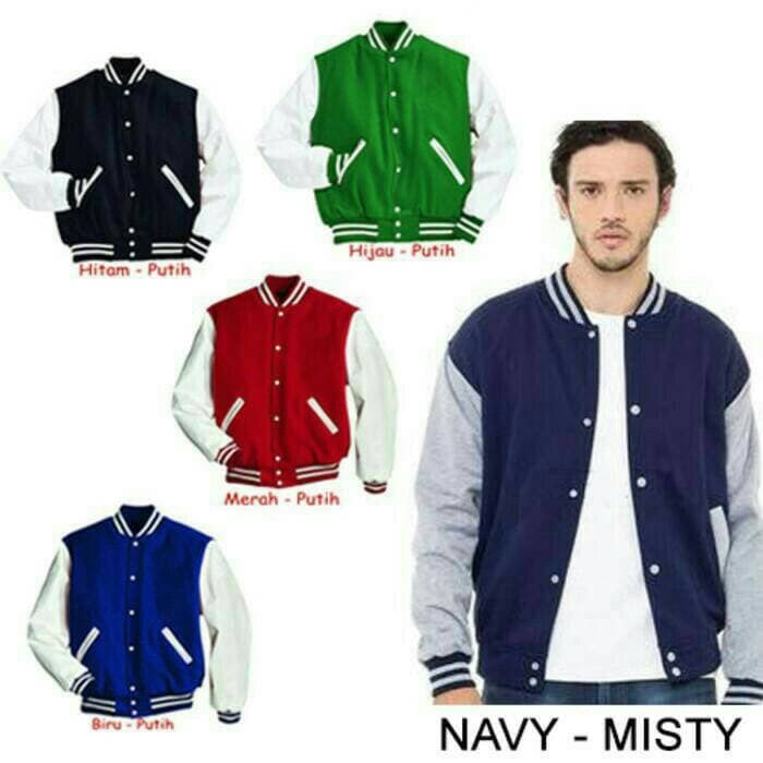 PAKAIAN PRIA MURAH JAKET PRIA ATASAN PRIA bb dc 2i fashion U5V5 jaket varsity / classic baseba