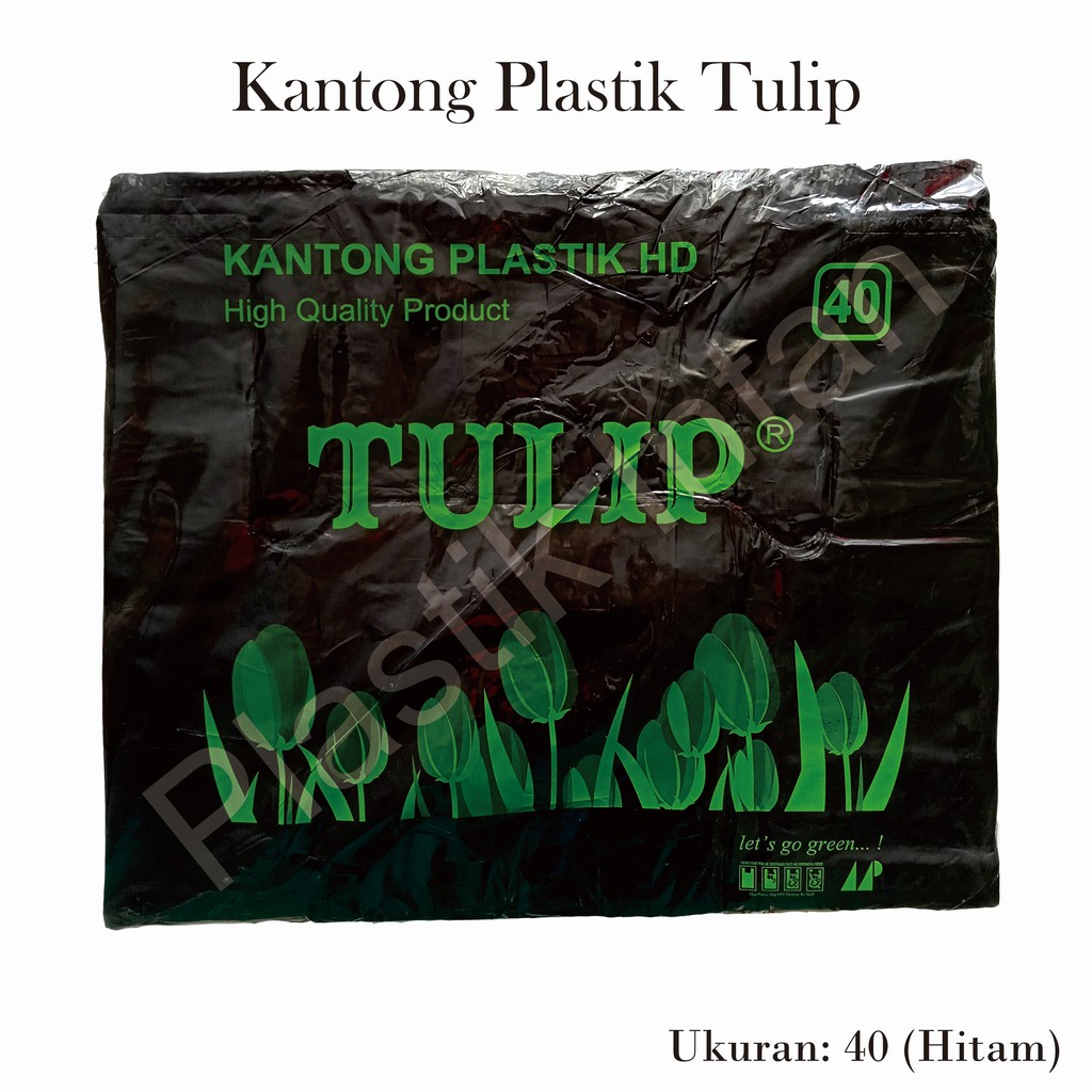Kantong Plastik Kresek Tulip Ukuran 40 (Merah, Hitam, Kuning)