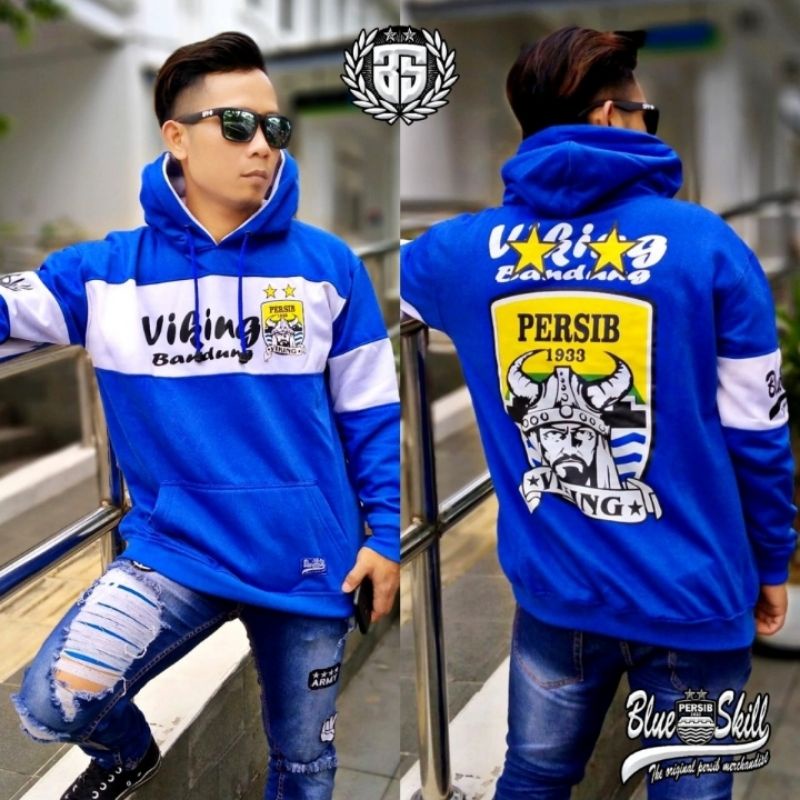 TERLARIS sweater PERSIB kombinasi Est.1933 FOOTBALL CLUB / jaket sweater hoodie persib / jaket sweater persib untuk pria dan wanita