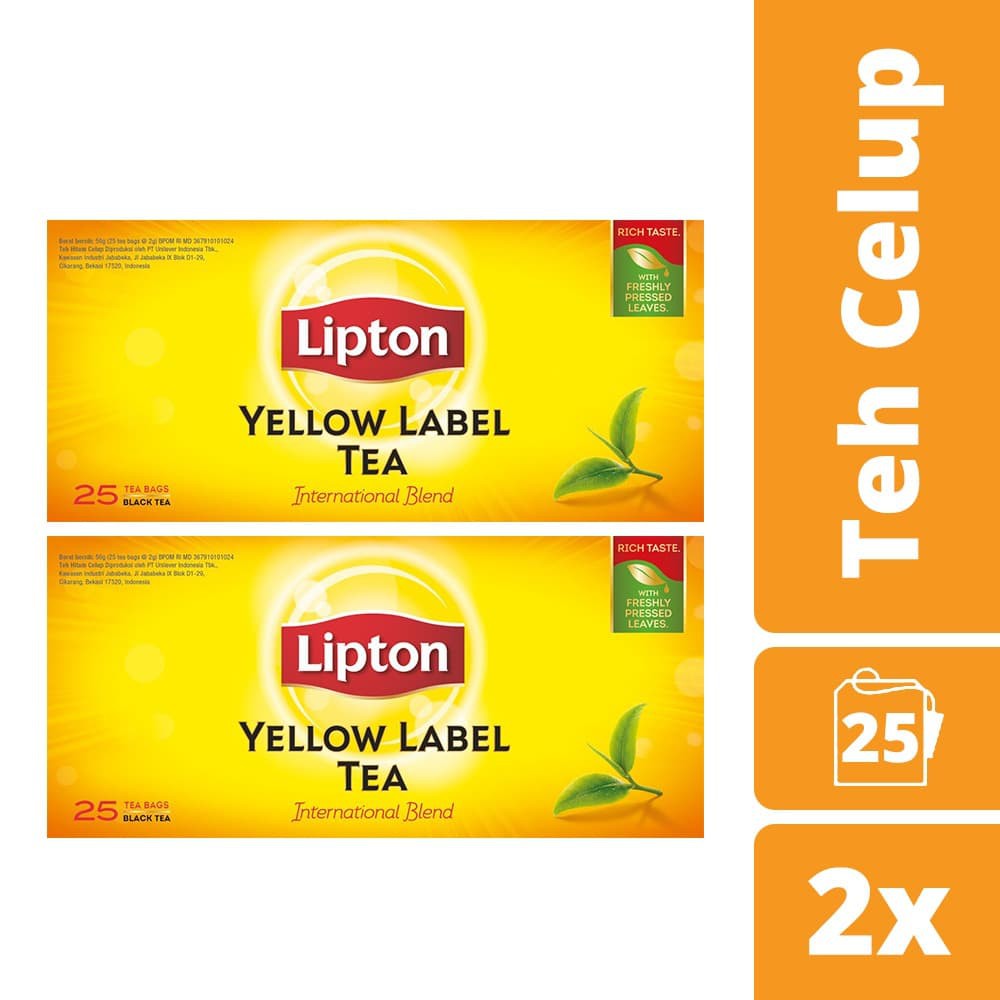 

PROMO LIPTON YELLOW LABEL 25 TEH CELUP TWINPACK TERMURAH