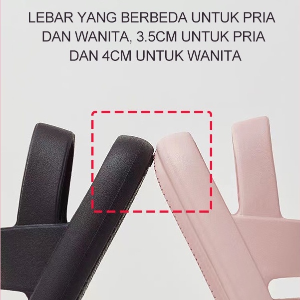 Sandal Karet Wanita Jelly Sendal lalisa Impor EVA Sepatu Sandal Wanita Non-slip Versi Korea Wanita Tumit Licin Sandal lalisa Perempuan