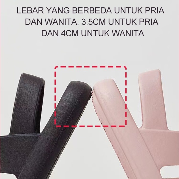 Sandal Karet Wanita Jelly Sendal lalisa Impor EVA Sepatu Sandal Wanita Non-slip Versi Korea Wanita Tumit Licin Sandal lalisa Perempuan