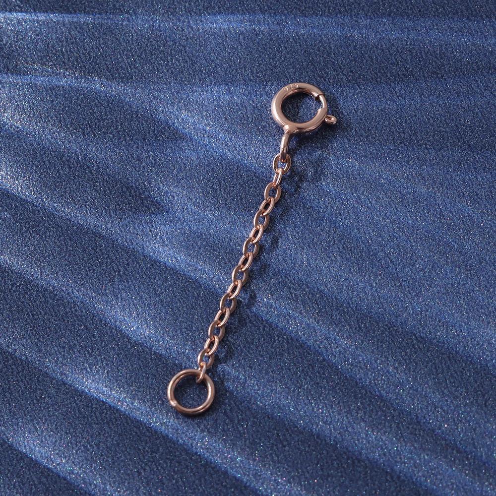 Lily Extender Safety Chain Extender Temuan &amp; Komponen Perhiasan Rose Gold Tahan Lama DIY