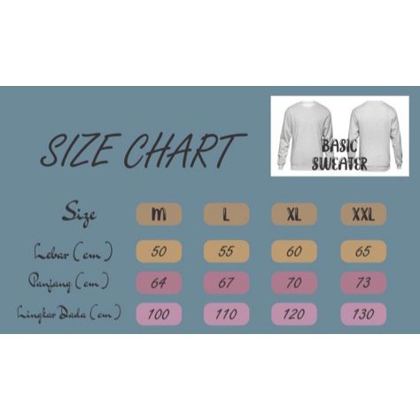 SWEATER BASIC UNISEX SIZE M-XXL (WANITA &  PRIA)-1
