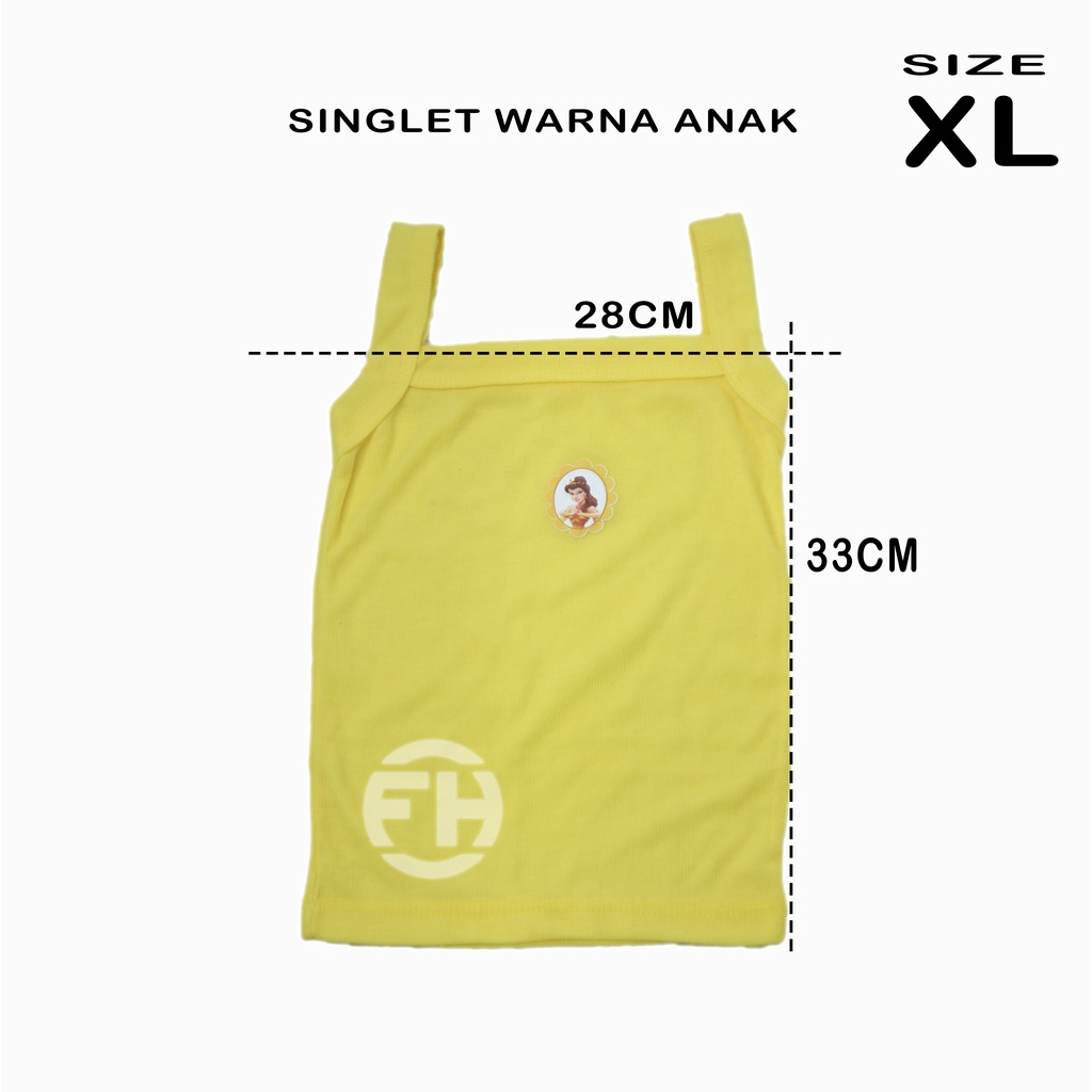 KAOS DALAM ANAK WARNA WARNI / SINGLET ANAK UKURAN XL