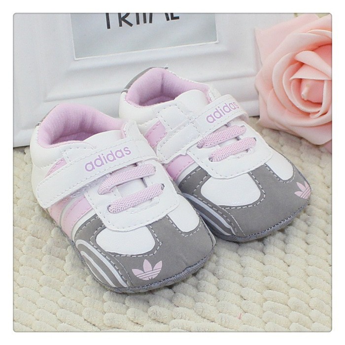 BABY GIRL BOY SHOES PREWALKER LACE & BOW SEPATU BAYI ADIDAS  BS718