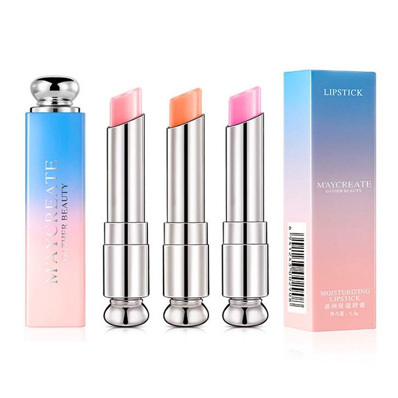 MAYCREATE MA-04 LIPSTICK PELEMBAB AIR TAHAN LAMA KECANTIKAN KOSMETIK BIBIR LIPSTIK MAKEUP BEAUTY