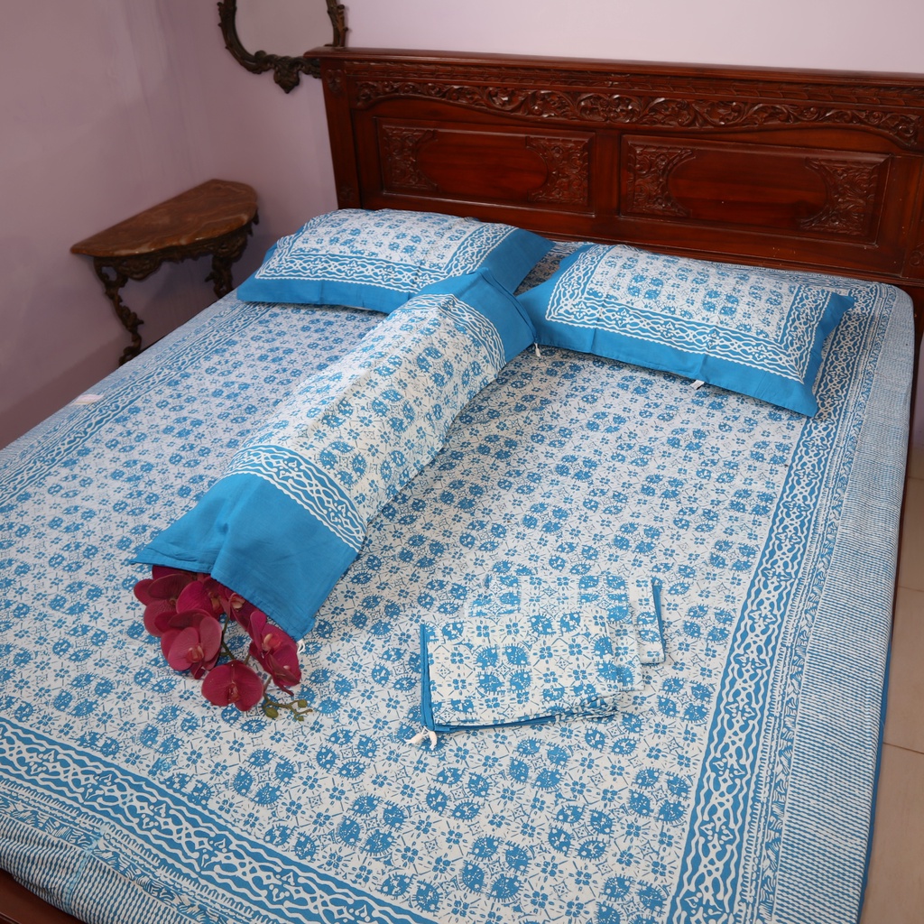 SPREI BATIK SIZE 160x200BATIK QUEEN TINGGI 30cm PREMIUM 4 KARET SUDUT BATIK CEMPAKA SOLO