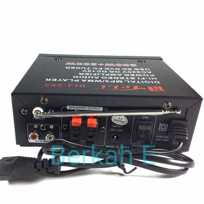 Amplifier Mini Teli BLJ-253 USB FM Radio