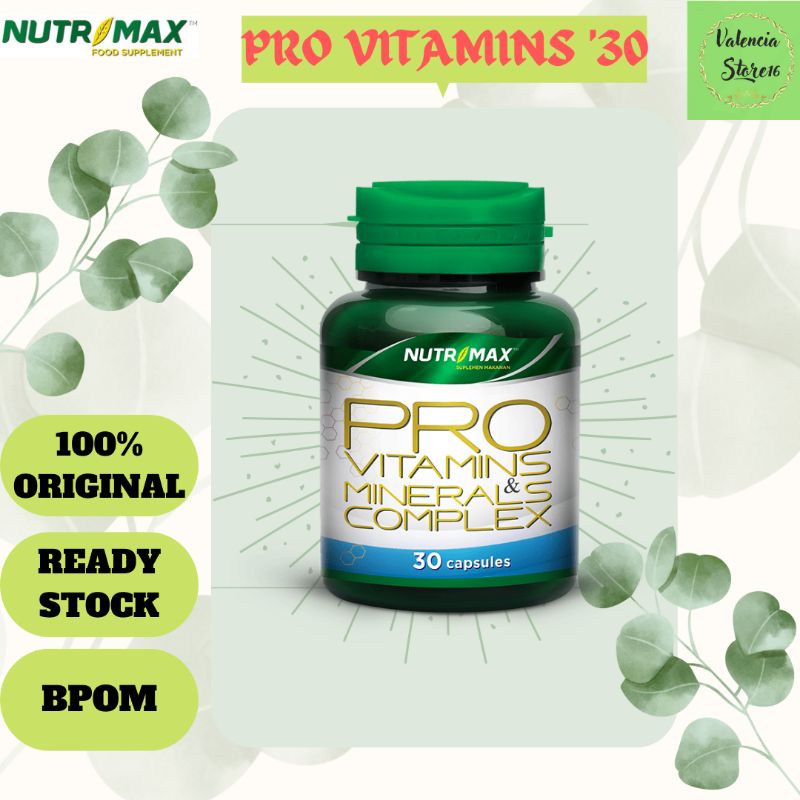 Nutrimax Pro Vitamins & Minerals Complex 30' capsules