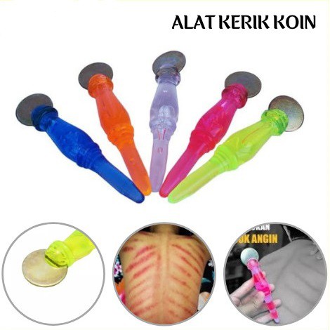 Alat Kerikan Koin &amp; Totok 2in1 Kerokan Masuk Angin Kerik Pijat Kerok logam Kesehatan Badan Punggung