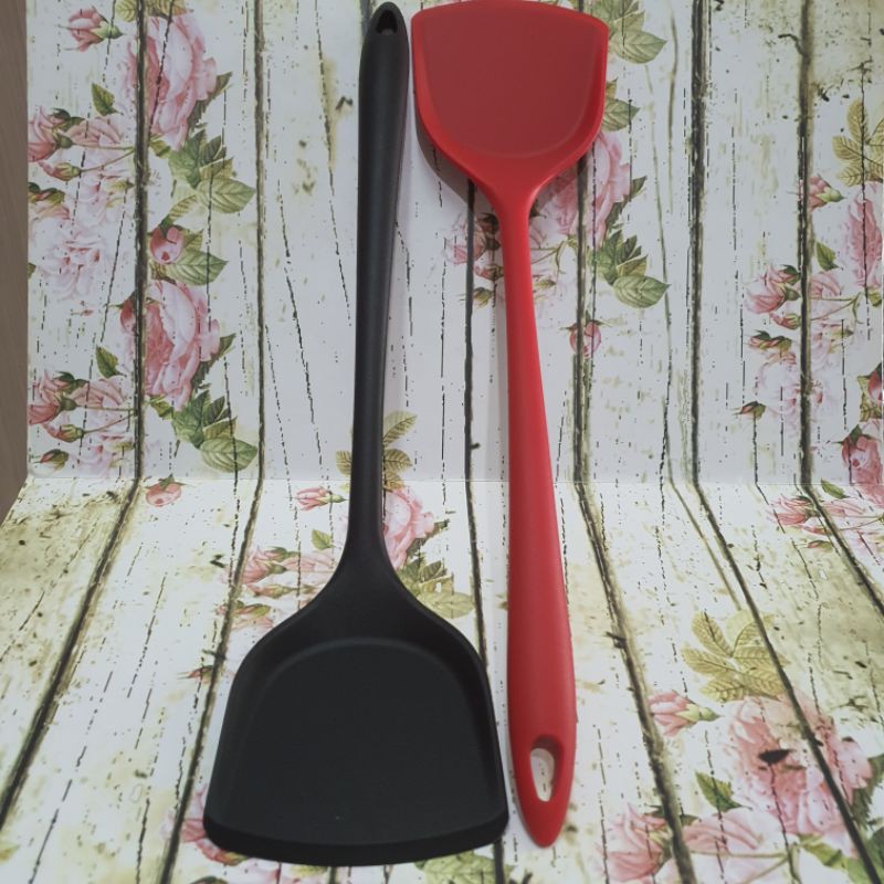 silicone cooking Long Turner 40cm / sodet masak tanpa sambungan