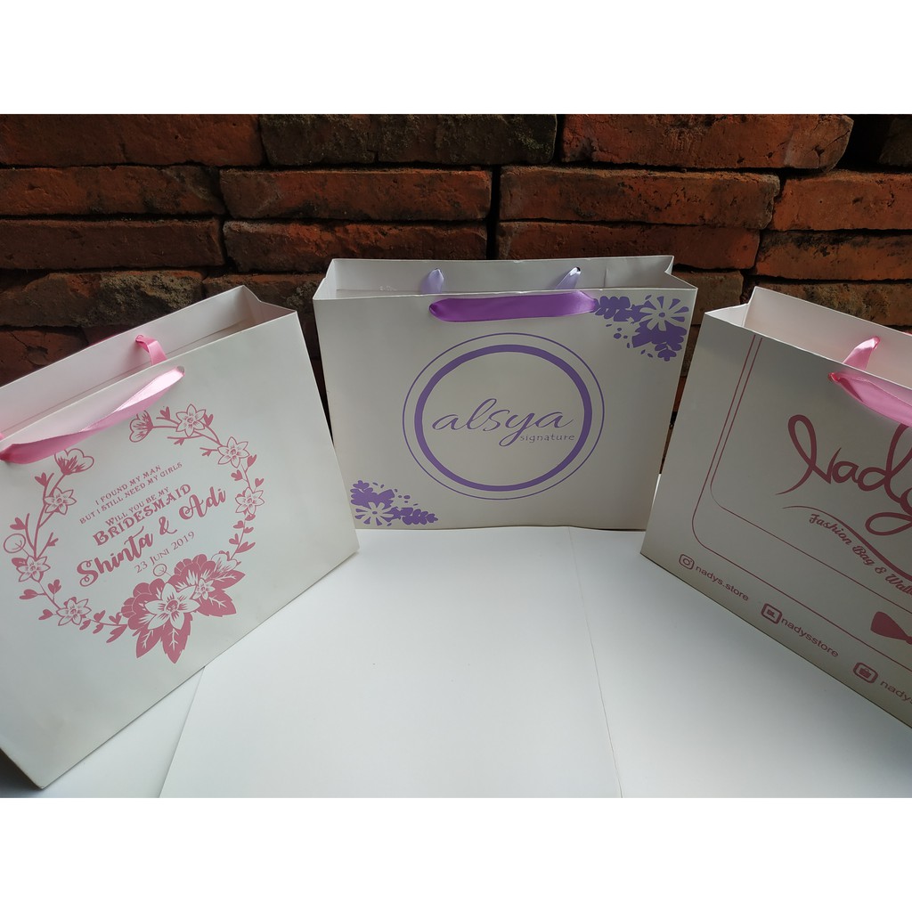 

Paperbag ivory putih orderan Custom 4